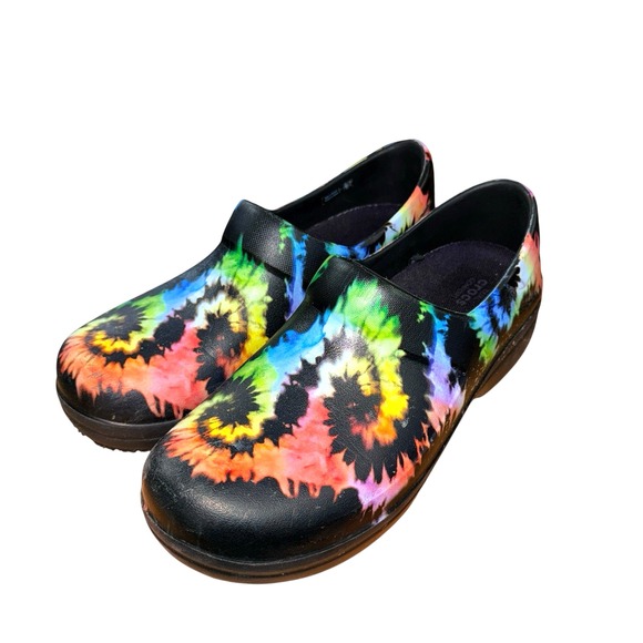 Crocs WOMENS 10 PRE-OWNED Neria PRO ll Multi Colored Slip Resistant Work Clogs - Picture 3 of 16